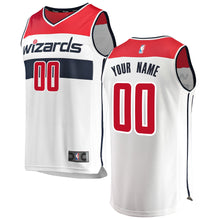 Load image into Gallery viewer, 00 - Men&#39;s Fanatics Branded White Washington Wizards Fast Break Custom Replica Jersey - Association Edition - White