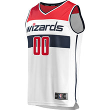 Load image into Gallery viewer, 00 - Men&#39;s Fanatics Branded White Washington Wizards Fast Break Custom Replica Jersey - Association Edition - White