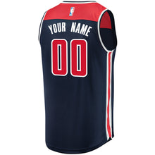 Load image into Gallery viewer, 00 - Youth Fanatics Branded Navy Washington Wizards Fast Break Replica Custom Jersey – Statement Edition- Navy