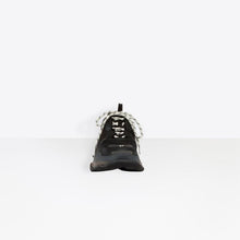 Load image into Gallery viewer, BALENCIAGA WOMEN TRIPLE S CLEAR SOLE TRAINERS BLACK