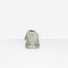 Load image into Gallery viewer, BALENCIAGA WOMEN TRIPLE S CLEAR SOLE TRAINERS GRAY