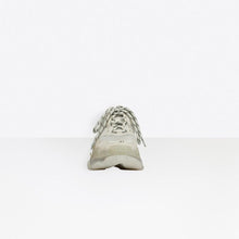 Load image into Gallery viewer, BALENCIAGA WOMEN TRIPLE S CLEAR SOLE TRAINERS GRAY