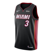 Load image into Gallery viewer, 03 - Dwyane Wade Nike Miami Heat Icon Black Swingman Jersey - Black