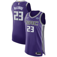 Load image into Gallery viewer, 23 - Men's Nike Ben McLemore Purple Sacramento Kings Authentic Sponsor Patch Jersey – Icon Edition