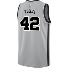 Load image into Gallery viewer, 42 - Poeltl San Antonio Spurs Men's Nike 2018-19 Statement Edition Swingman Personalized Jersey  - Grey