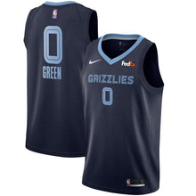 Load image into Gallery viewer, 0 - Men&#39;s Nike JaMychal Green Memphis Grizzlies Swingman Sponsor Patch Jersey – Icon Edition - Navy