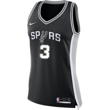 Load image into Gallery viewer, 3 - Paul San Antonio Spurs Women's Nike Custom Personalized Icon Swingman Jersey - Black