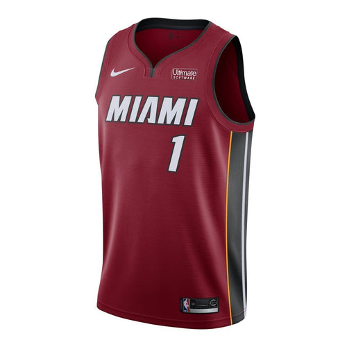 01 - Chris Bosh Nike Miami Heat Statement Red Swingman Jersey - Red