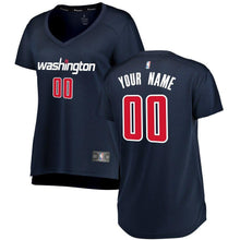 Load image into Gallery viewer, 00 - Women&#39;s Fanatics Branded Navy Washington Wizards Fast Break Replica Custom Jersey – Statement Edition - Navy