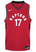 Load image into Gallery viewer, 17 - Raptors Men's Swingman Icon Mandarin Jersey - Lin - Red