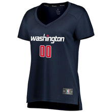 Load image into Gallery viewer, 00 - Women&#39;s Fanatics Branded Navy Washington Wizards Fast Break Replica Custom Jersey – Statement Edition - Navy