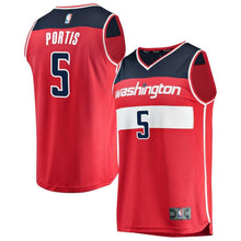 Load image into Gallery viewer, 05 - Men's Fanatics Branded Bobby Portis Red Washington Wizards Fast Break Replica Jersey – Icon Edition - Red
