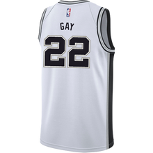 Load image into Gallery viewer, 22 - Gay San Antonio Spurs Men's Nike Custom Personalized Icon Swingman Jersey - White
