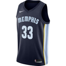 Load image into Gallery viewer, 33 - Men's Nike Marc Gasol Memphis Grizzlies Swingman Jersey - Icon Edition - Navy