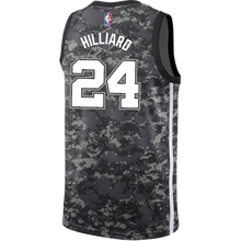 Load image into Gallery viewer, 24 - Hilliard San Antonio Spurs Men's Nike 2018-19 City Edition Swingman Personalized Jersey - Navy