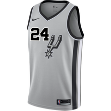 Load image into Gallery viewer, 24 - Hilliard San Antonio Spurs Men's Nike 2018-19 Statement Edition Swingman Personalized Jersey  - Grey