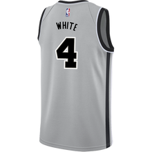 Load image into Gallery viewer, 4 - White San Antonio Spurs Men's Nike 2018-19 Statement Edition Swingman Personalized Jersey  - Grey