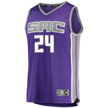 Load image into Gallery viewer, 24 - Men's Fanatics Branded Buddy Hield Purple Sacramento Kings Fast Break Jersey - Icon Edition