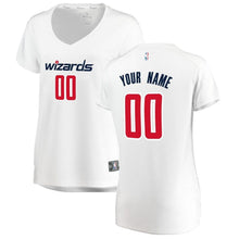 Load image into Gallery viewer, 00 - Women&#39;s Fanatics Branded White Washington Wizards Fast Break Custom Replica Jersey - Association Edition - White