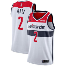 Load image into Gallery viewer, 02- Men's Nike John Wall White Washington Wizards Swingman Sponsor Patch Jersey - Association Edition -White