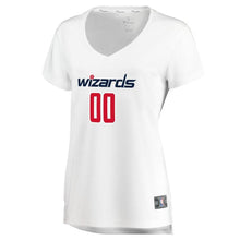 Load image into Gallery viewer, 00 - Women&#39;s Fanatics Branded White Washington Wizards Fast Break Custom Replica Jersey - Association Edition - White