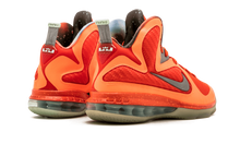 Load image into Gallery viewer, Nike Lebron 9 (GS) TTL ORNG/MTLLC SLVR-TM ORNG-MN