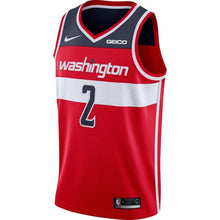 Load image into Gallery viewer, 02 - Men's Nike John Wall Red Washington Wizards Custom Swingman Sponsor Patch Jersey - Red