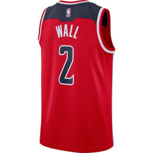 Load image into Gallery viewer, 02 - Men's Nike John Wall Red Washington Wizards Custom Swingman Sponsor Patch Jersey - Red