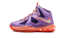 Load image into Gallery viewer, Nike Lebron 10 (GS) LSR PURPLE/STRT GRY-TTL CRMSN