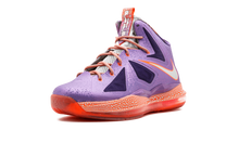 Load image into Gallery viewer, Nike Lebron 10 (GS) LSR PURPLE/STRT GRY-TTL CRMSN