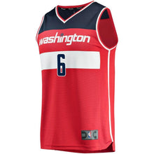 Load image into Gallery viewer, 06 - Men's Fanatics Branded Troy Brown Jr. Red Washington Wizards Fast Break Replica Jersey – Icon Edition - Red