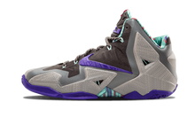 Load image into Gallery viewer, Nike Lebron 11 MN GRY/ELCTR PRPL-MRCRY GRY-NW