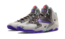Load image into Gallery viewer, Nike Lebron 11 MN GRY/ELCTR PRPL-MRCRY GRY-NW