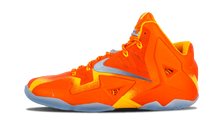Load image into Gallery viewer, Nike Lebron 11 Preheat URBN ORNG/LT ARMRY BL-LSR ORNG