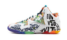 Load image into Gallery viewer, Nike Lebron 11 Premium BLACK LAVA/SILVER ICE-GLXY BL