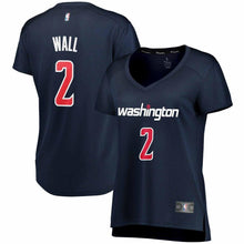 Load image into Gallery viewer, 02 - Women's Fanatics Branded John Wall Navy Washington Wizards Fast Break Replica Statement Edition Jersey - Navy