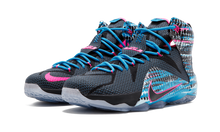 Load image into Gallery viewer, Nike Lebron 12 BLACK/BLACK-PINK POW-BL LAGOON