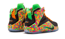 Load image into Gallery viewer, Nike Lebron 12 (GS) BLACK/BLACK-MULTI-COLOR