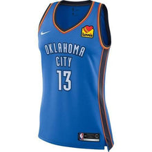 Load image into Gallery viewer, 13 - Oklahoma City Thunder Nike Women's George Icon Swingman Jersey - Blue