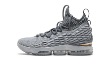 Load image into Gallery viewer, Nike Lebron 15 WOLF GREY/METALLIC GOLD