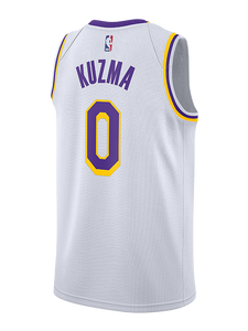 0 - Los Angeles Lakers Kyle Kuzma 2018-19 Association Edition Swingman Jersey - White