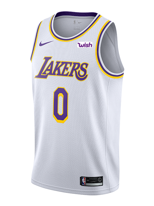 0 - Los Angeles Lakers Kyle Kuzma 2018-19 Association Edition Swingman Jersey - White