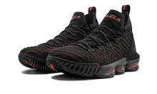 Load image into Gallery viewer, Nike LEBRON XVI BLACK/BLACK-UNIVERSITY RED