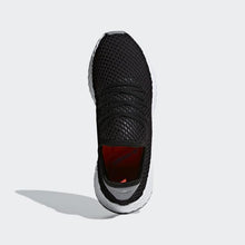 Load image into Gallery viewer, DEERUPT RUNNER SHOES CORE BLACK / CORE BLACK / SOLAR RED ADIDAS