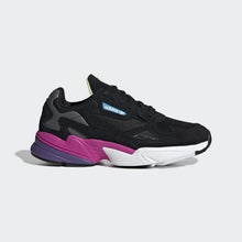 Load image into Gallery viewer, FALCON SHOES CORE BLACK / CORE BLACK / SHOCK PINK ADIDAS