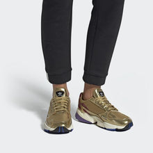Load image into Gallery viewer, FALCON SHOES GOLD METALLIC / GOLD METALLIC / OFF WHITE ADIDAS