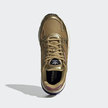 Load image into Gallery viewer, FALCON SHOES GOLD METALLIC / GOLD METALLIC / OFF WHITE ADIDAS