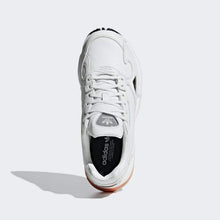 Load image into Gallery viewer, FALCON SHOES CRYSTAL WHITE / CRYSTAL WHITE / EASY ORANGE ADIDAS