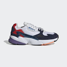 Load image into Gallery viewer, FALCON SHOES CRYSTAL WHITE / CRYSTAL WHITE / COLLEGIATE NAVY ADIDAS