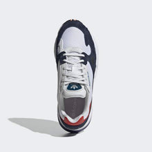 Load image into Gallery viewer, FALCON SHOES CRYSTAL WHITE / CRYSTAL WHITE / COLLEGIATE NAVY ADIDAS
